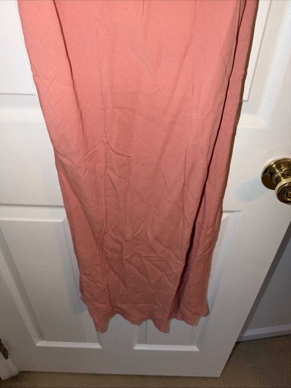 Wilfred Aritzia Dusty Rose Maxi Slip Dress with Tie - Picture 8 of 8